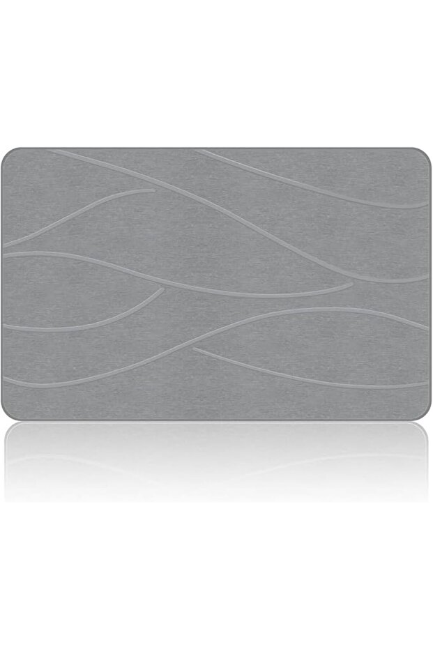 Stone Bath Mat for Bathroom,Diatomite Bath Stone Mat Super Absorbent Quick Drying,Non-Slip Sto