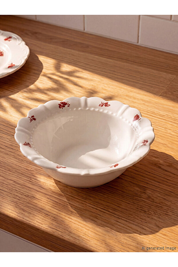 Timeless Clothing & Timeless Choices Flower Embroidered Porcelain Bowl