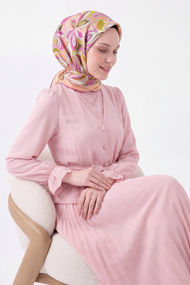 Velora Scarf Aura Floral Pink