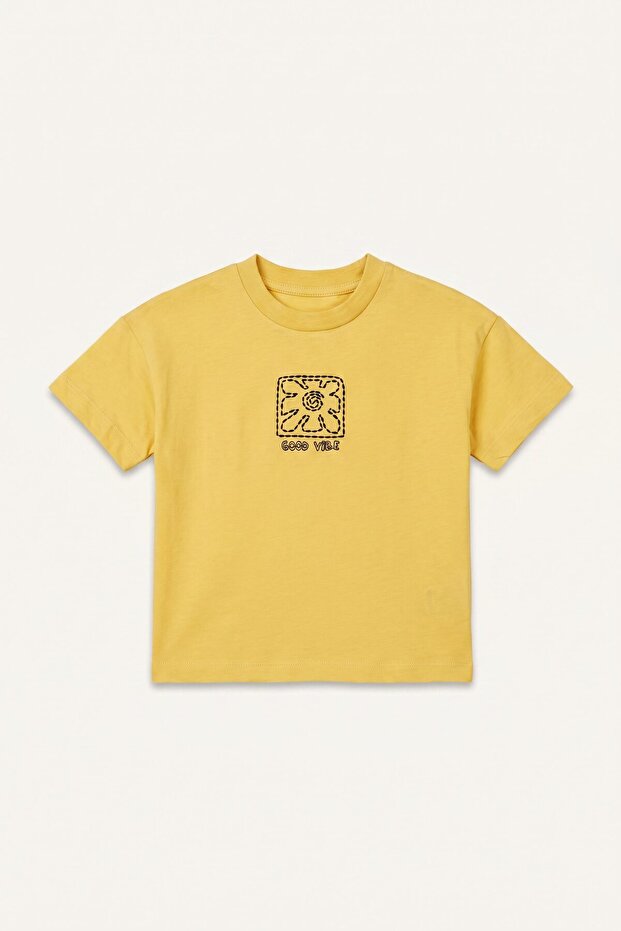 100% Cotton Oversize Fun Printed Crew Neck Short Sleeve T-Shirt Baby Boy I6240A526Au