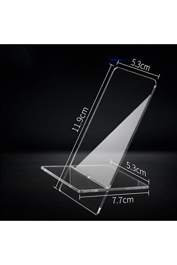 JETTING C Transparent Cell Phone Holder Acrylic Display Stand Clear Rack Stand for Cell Phone Displa