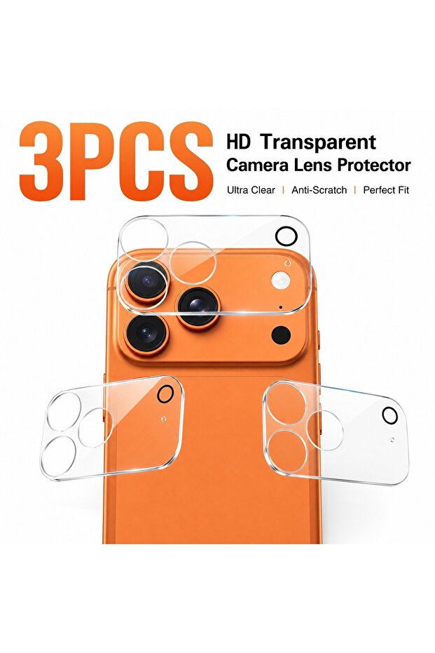 iPhone17 Pro Max Tempered glass Other 3-Pack Camera Lens Protector Film for iPhone 17 Pro Max/17 Air