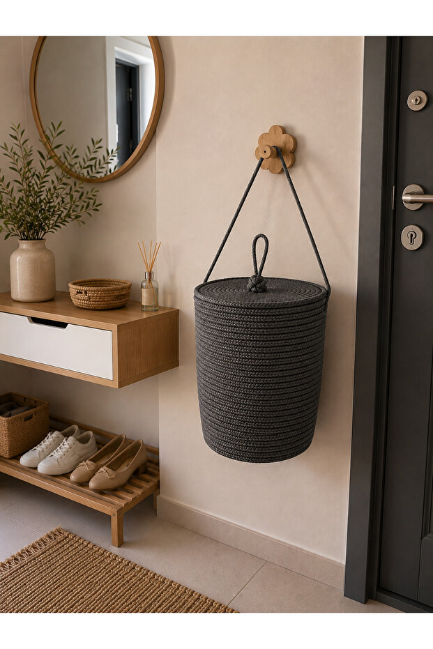Shoe Cover Basket 30X20 cm Bag Holder Hangable Shoe Cover Holder Multi-Purpose Organizer Basket Organizer