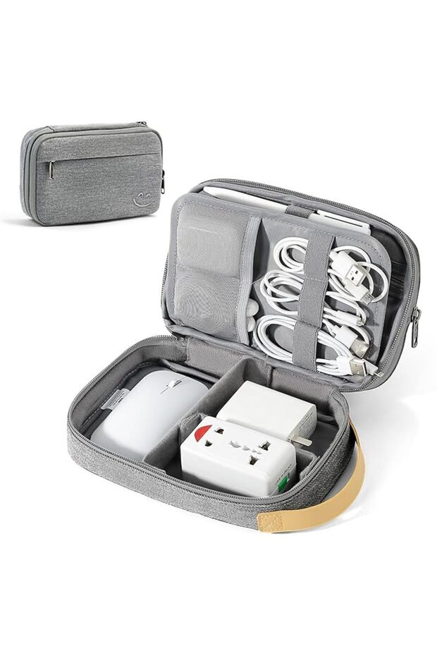 Electronic Organizer Case, Waterproof Shockproof Travel Bag for Electronics Accessories, Sm