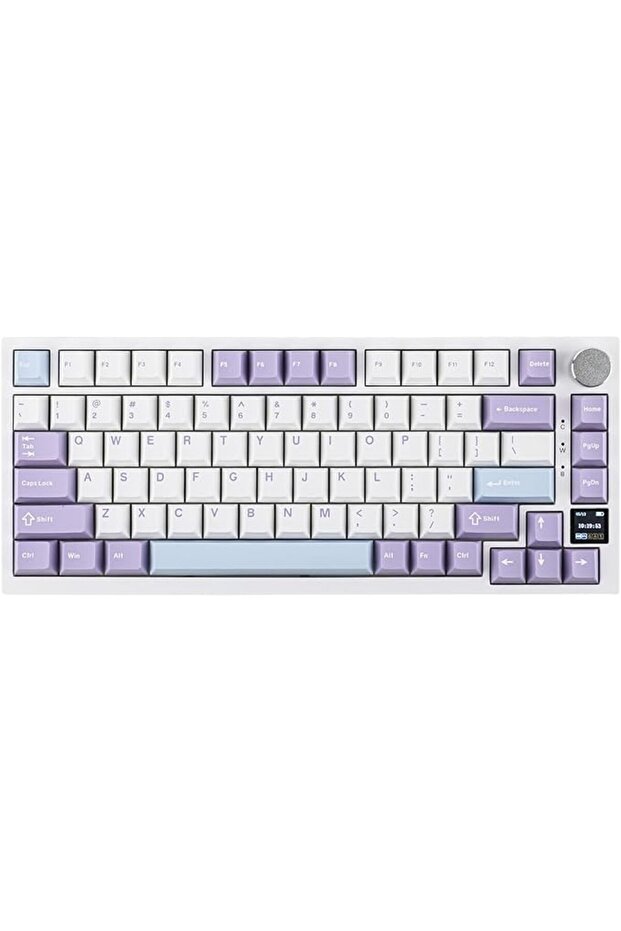 لوحة مفاتيح ميكانيكية لاسلكية Ajazz AK820 Pro مع شاشة TFT ومقبض