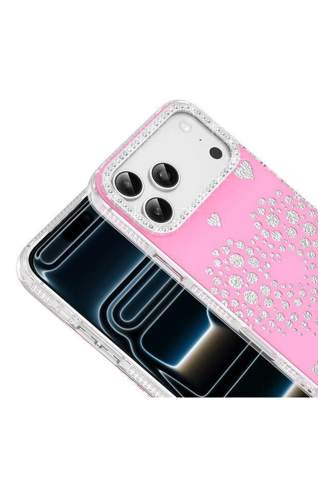 غطاء Rivas صلب من البولي كربونات متوافق مع حافظة Apple iPhone 17 Pro Max Drop-Stone
