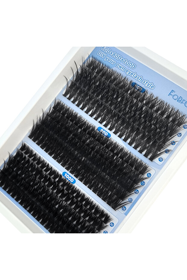 MIX 0.07mm D 60D 80D 100D 0.07mm DIY 5D Fluffy Lash Clusters 60D 80D 100D Thick Eyelash Clusters D