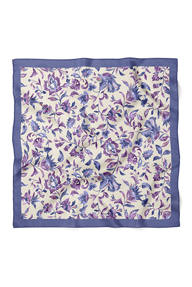 Flower Pattern Scarf Bandana 70X70 cm