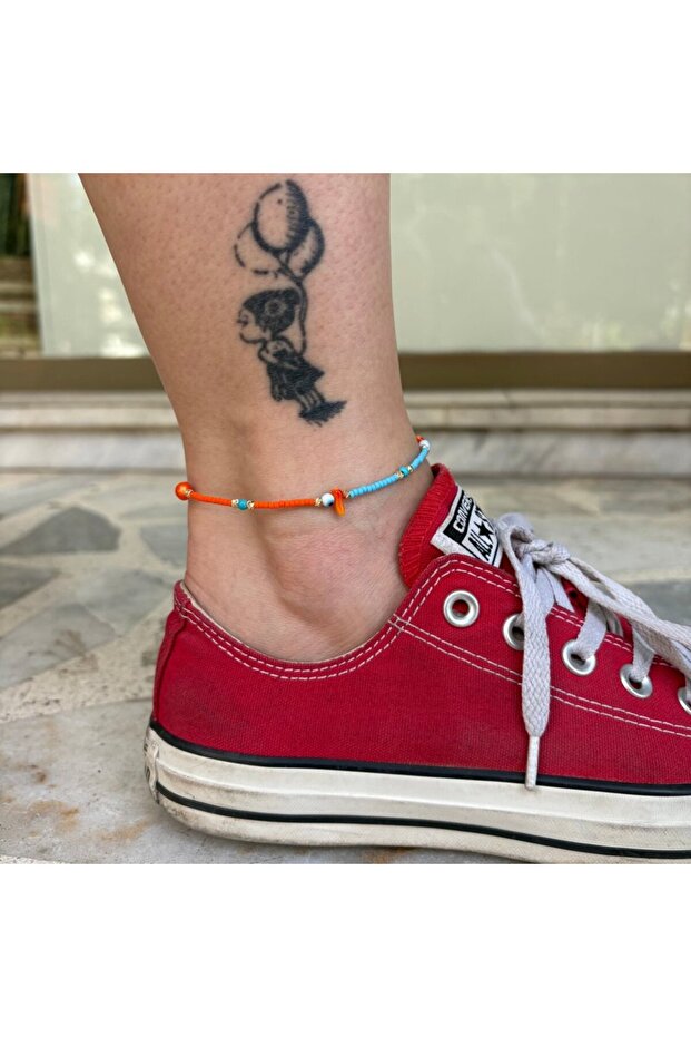 Colorful Afghan Beaded Anklet