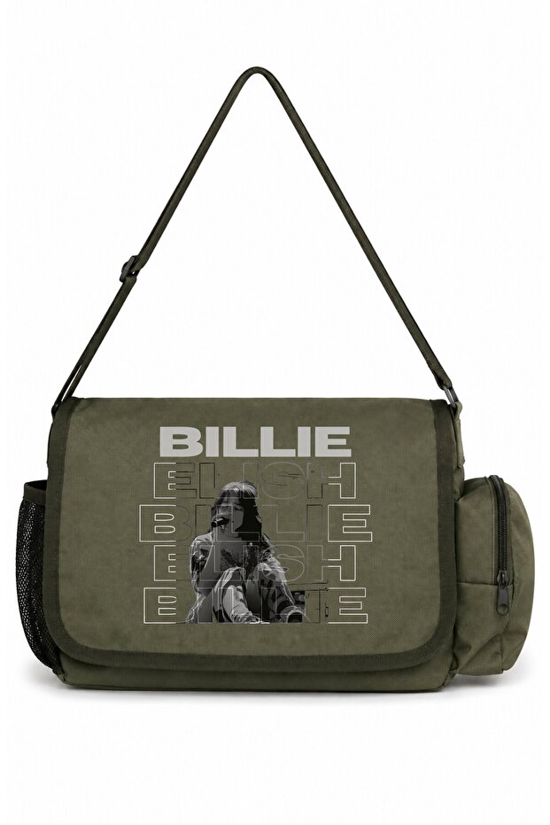 Billie Eilish Singer Printed Unisex School, Sports, Office Multi-Purpose Messenger Bag