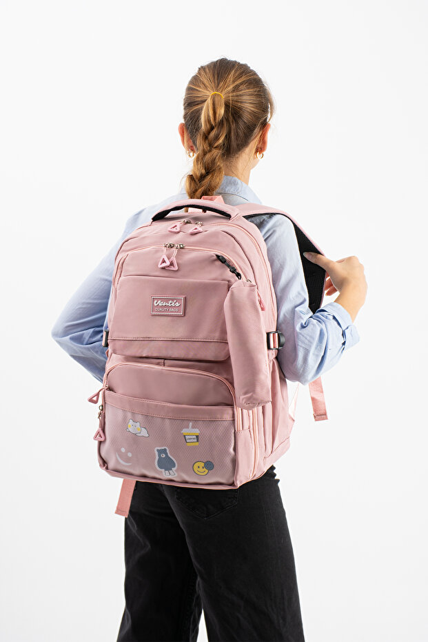 – School Bag Waterproof Clinker Fabric Unisex Backpack Model (7D)