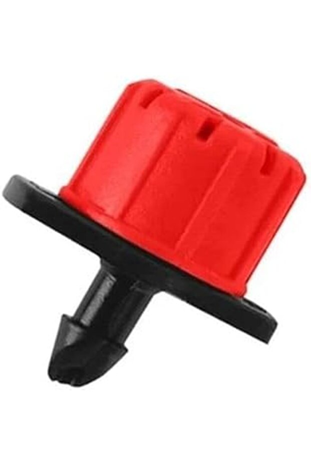 Flow-Adjustable Dripper Red Drip Irrigation Dripper Emitter 50 Pieces