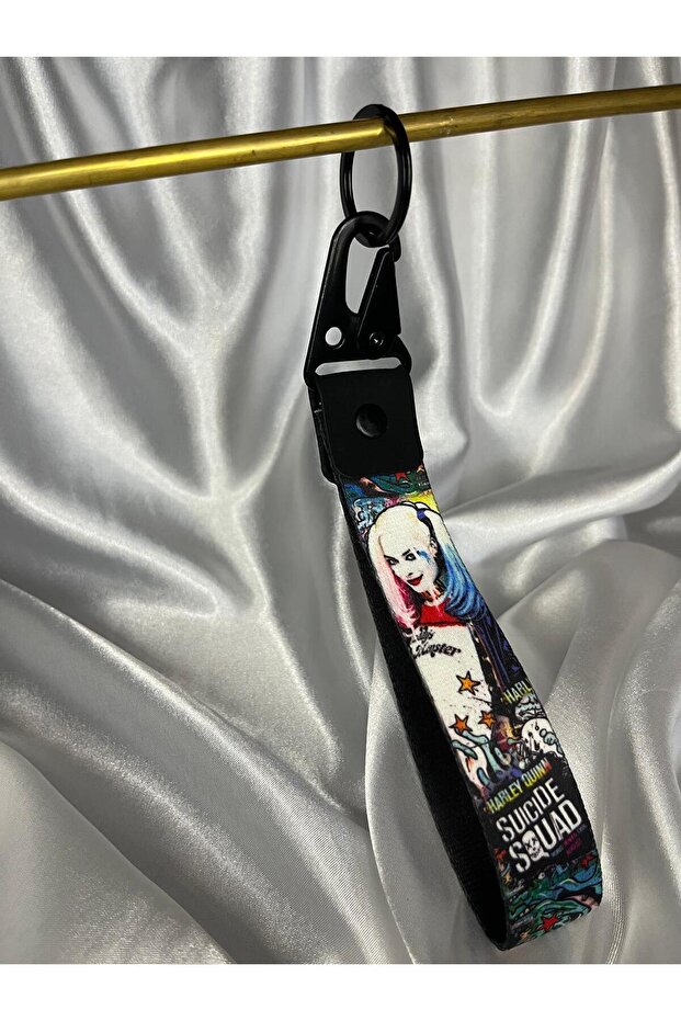 Harley Qinn 19 cm Bez Keyring Quality Auto-Moto Accessory Double-Sided Print