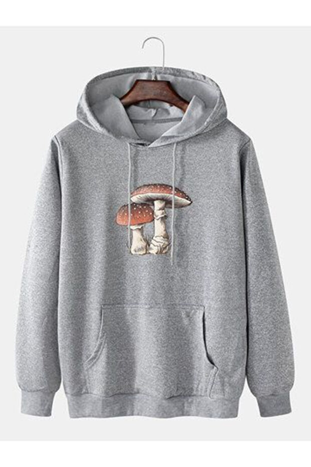 Unisex Printed Hooded Sweatshirt