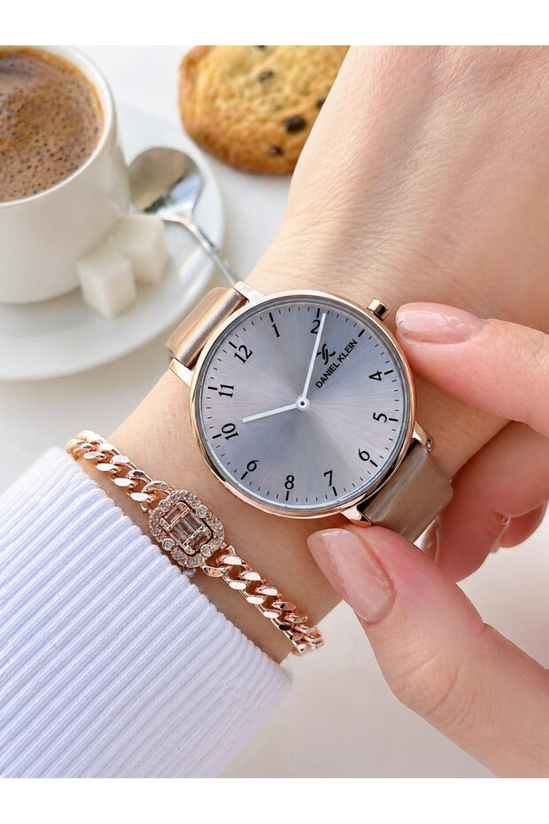 Leather Cord Strap 2 Year Warranty 3 Atm Water Resistant Women Wristwatch+Bracelet Bd.12810.2