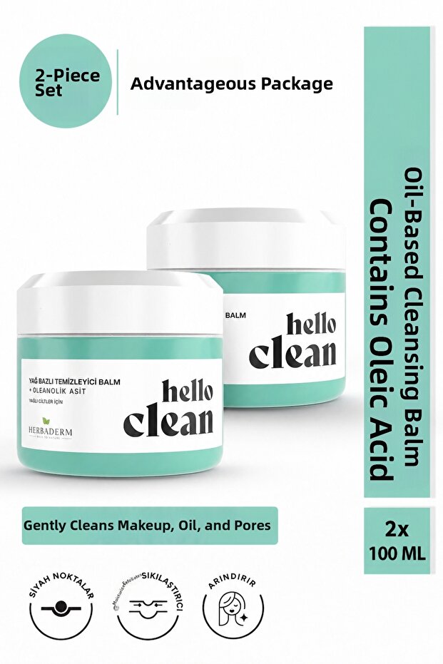 Hello Clean Oil Based Cleanser Anti-Pore Set of 2