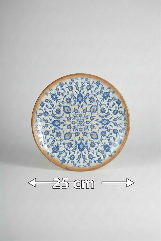 Set of 6 Valencia Serving Plates 25cm Digital Tiara-A