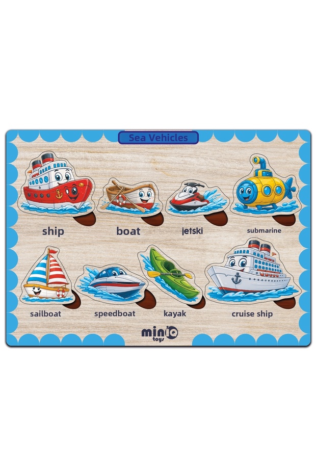 Wooden Turkish Watercraft Educational-Learning Puzzle