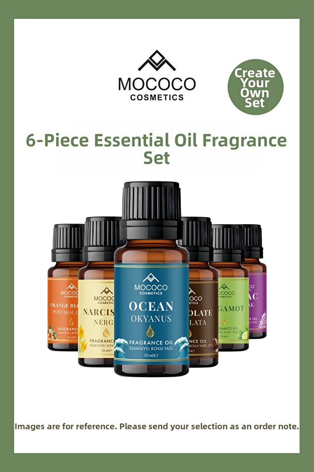 6-Pack Essential Oil Set (Make Your Own Selection) – Natural Essential Oil Set |   Aromatherapy, Diffuser, Incense Burner