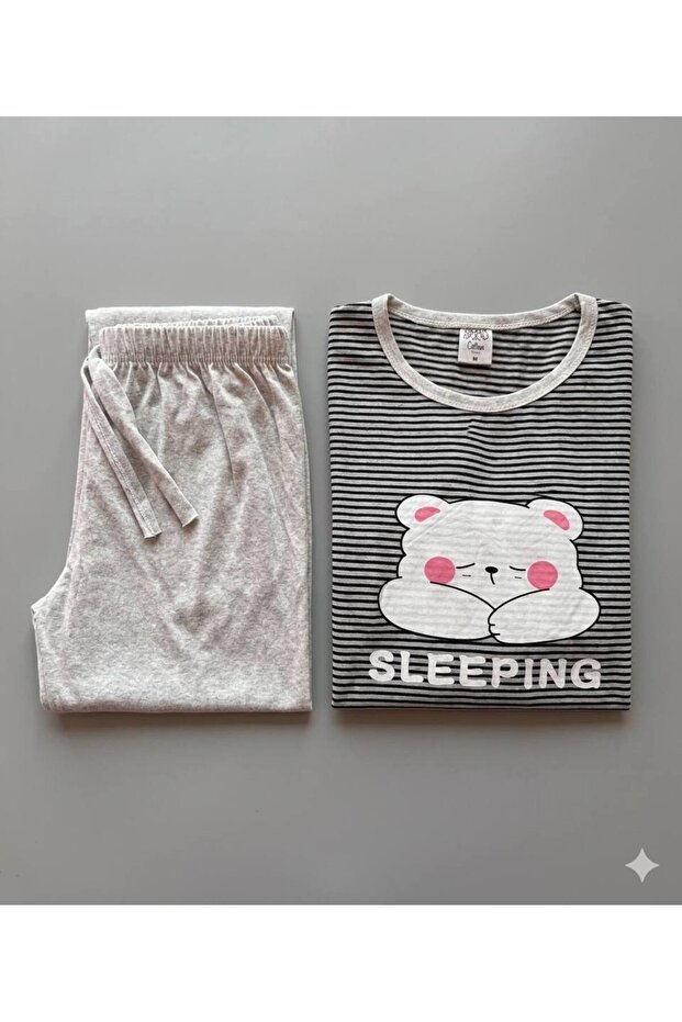 Women's Single Jersey Long Sleeve Thin Pajama Set