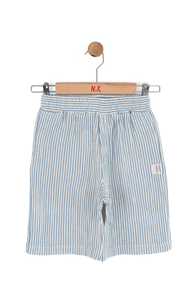 N&K Boy's 61515 Lines Shorts Blue
