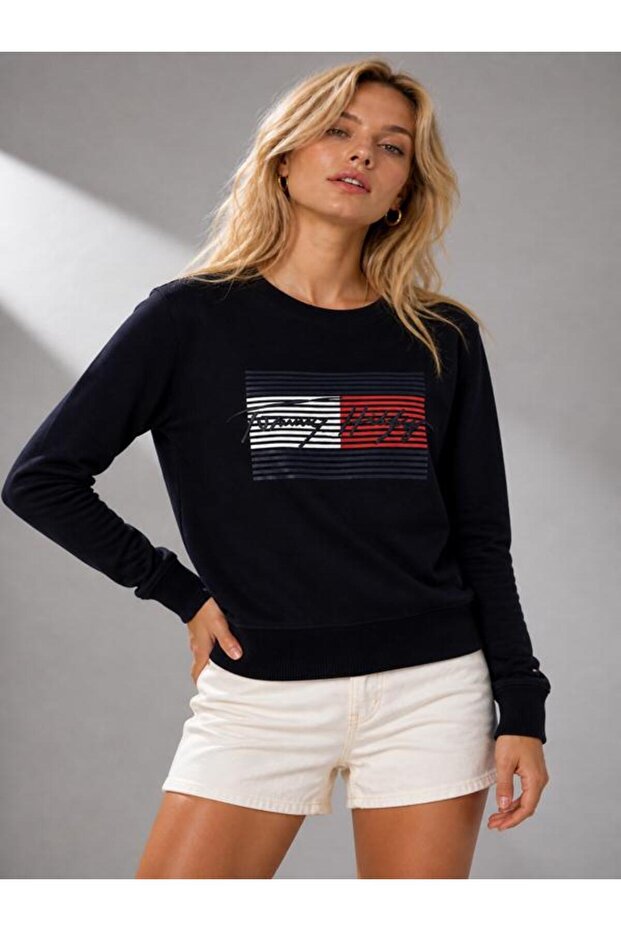 Organic Cotton Signature Logo Sweatshirt
