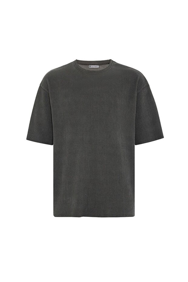Washable Ottoman Basic Oversize T-Shirt
