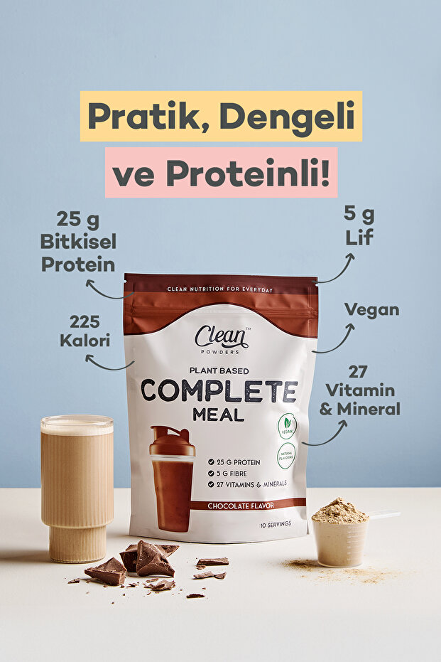 Bitkisel Öğün Tozu (PLANT BASED COMPLETE MEAL) 600 gr - Çikolata - 2
