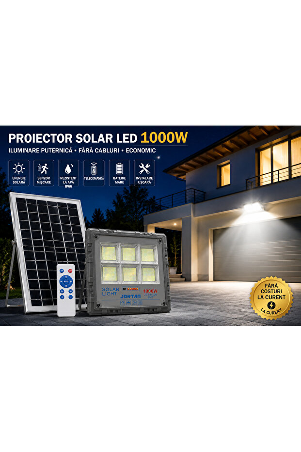 Proiector Solar LED Exterior