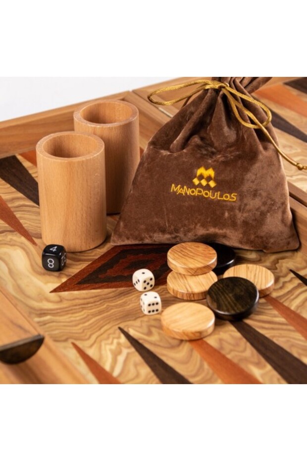 Premium Olive backgammon - 3
