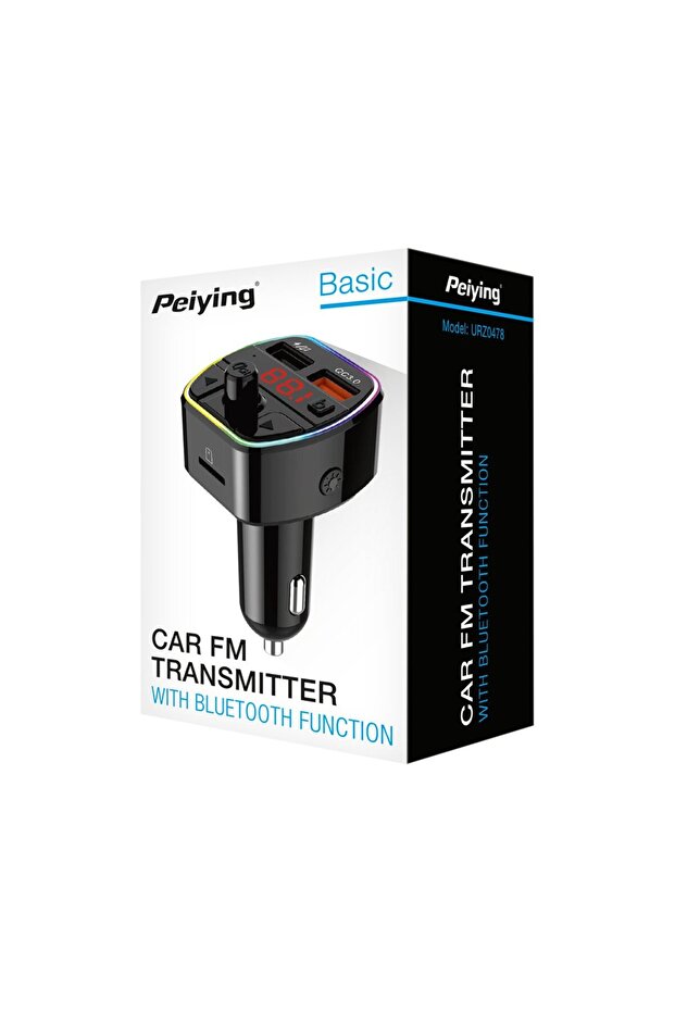 FM аудио Bluetooth модулатор QC 3.0 2x USB - 3