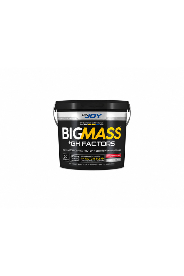 Bigjoy BIGMASS Gainer GH FACTORS Çilek Aromalı 5000g