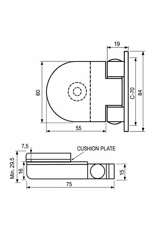 Sauna Hinges - 3
