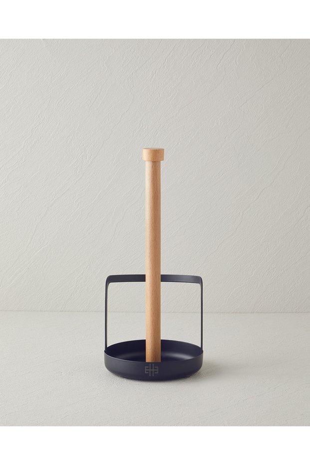 Moira Metal Paper Towel Holder Kitchen Utensil 13X13 cm Black