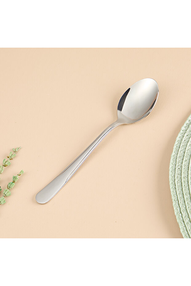 Chrome Sea Vacuum Dessert Spoons Set of 6