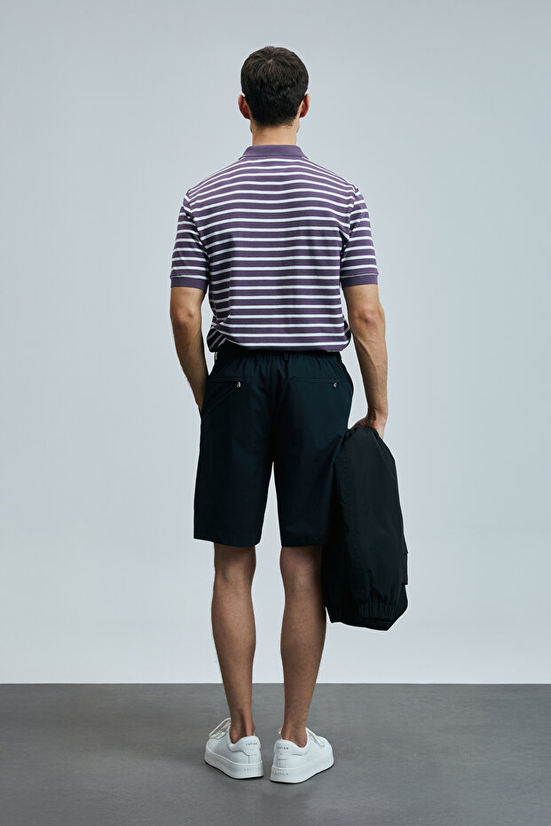 Jon Smart Erkek Polo Tişört Mürdüm - 6