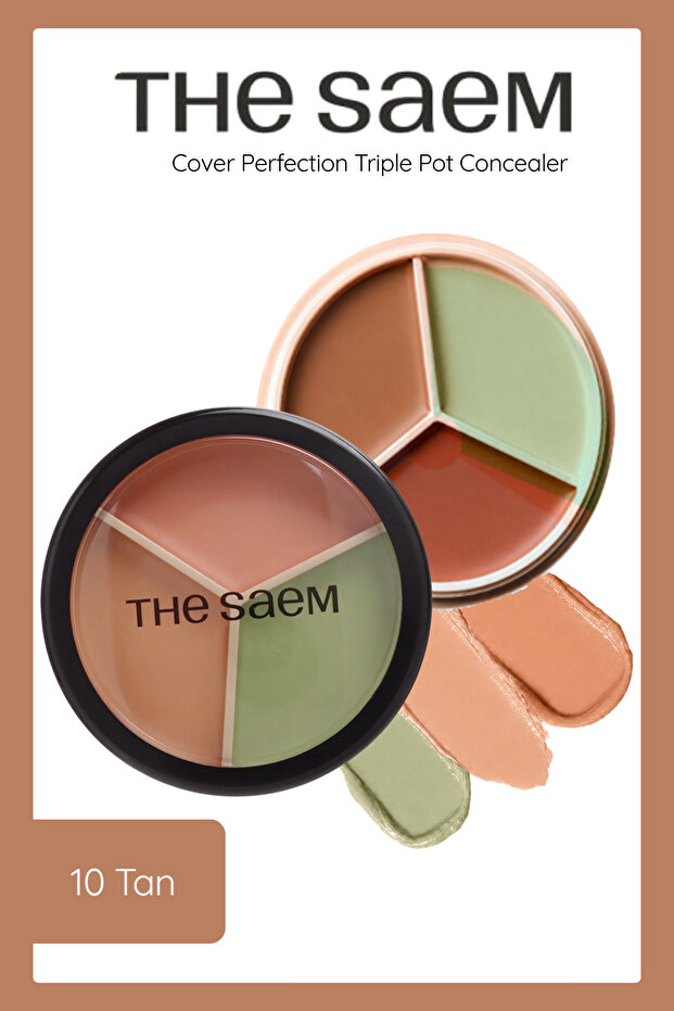 The Saem Cover Perfection Triple Pot Concealer 10 Tan