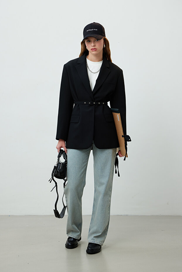 JACHETA BLAZER CUREA NEGRA - 3