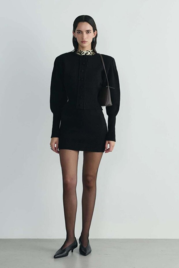 Black Lucy Knitwear Cardigan