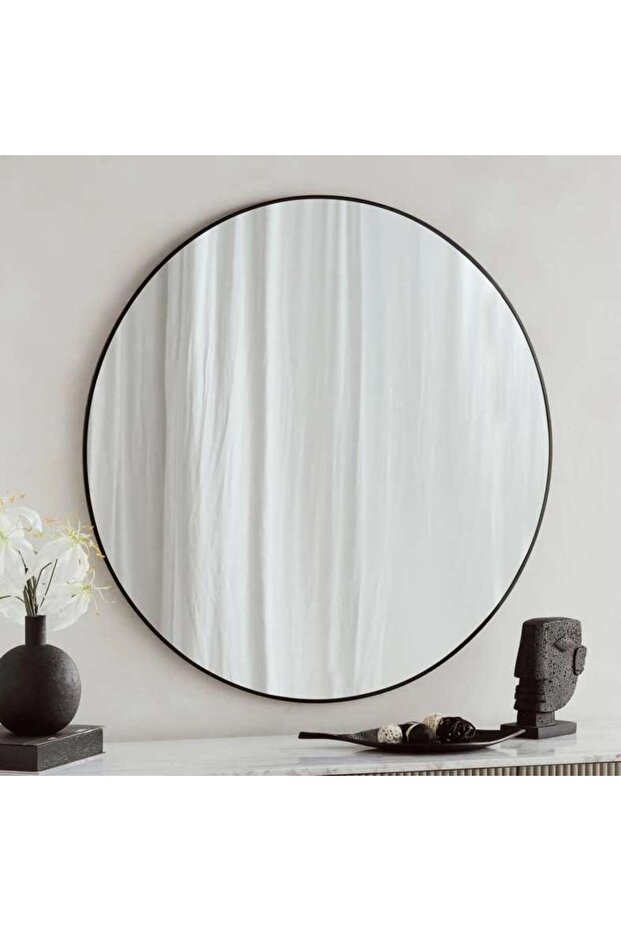 Cielo Wall Mirror Dia 100cm - Black