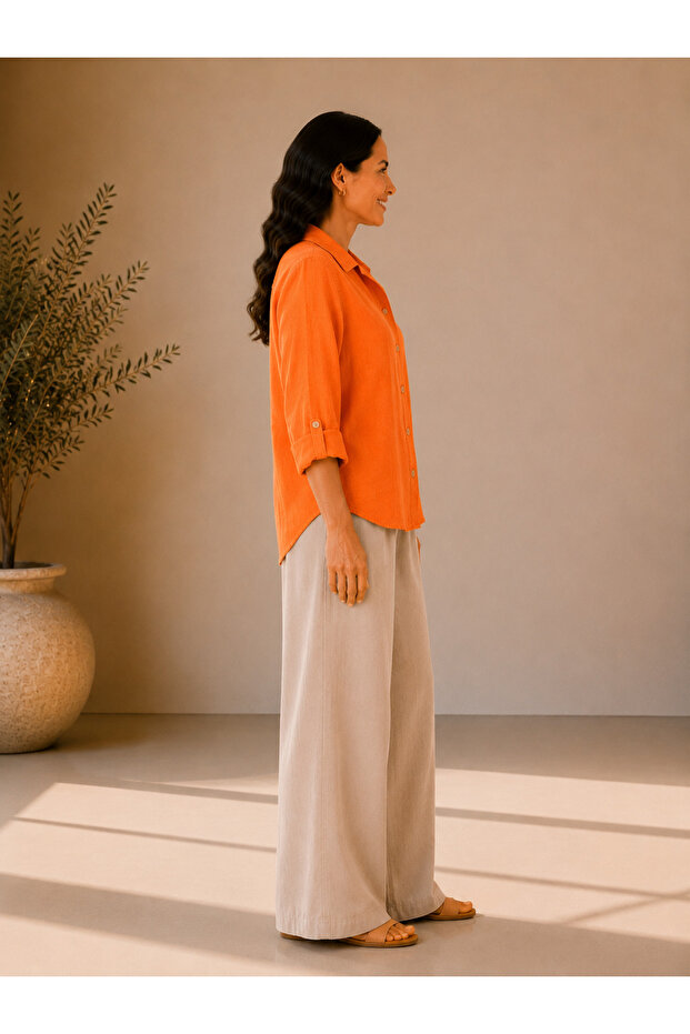 100% Cotton Muslin Shirt - 2