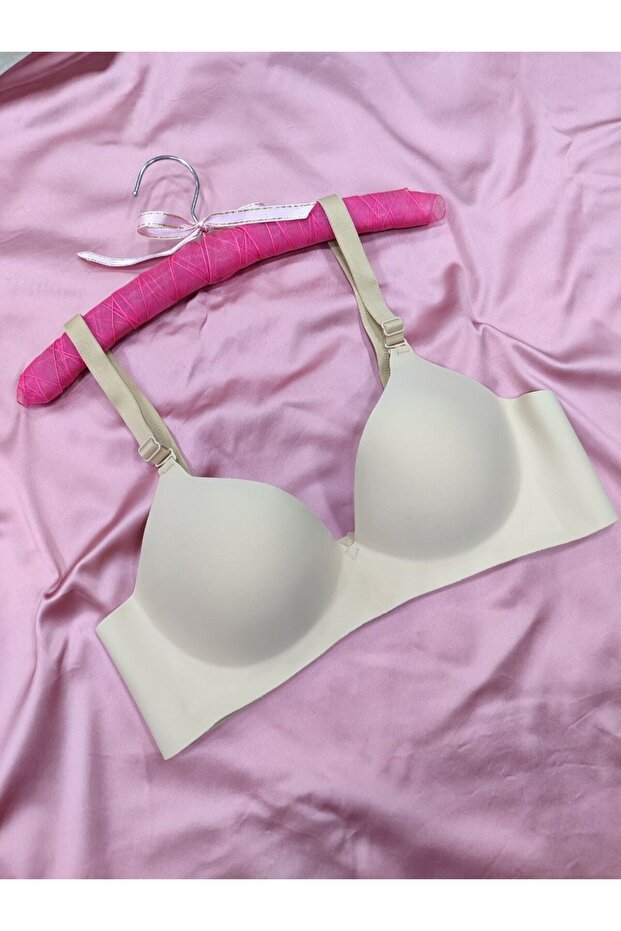 Laser Cut Seamless Bra, Half Padded Non-Marking Wire-Free Bra