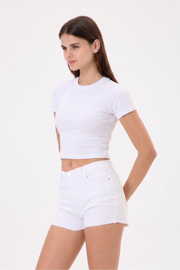 Tricou crop basic tip baby tee - 2