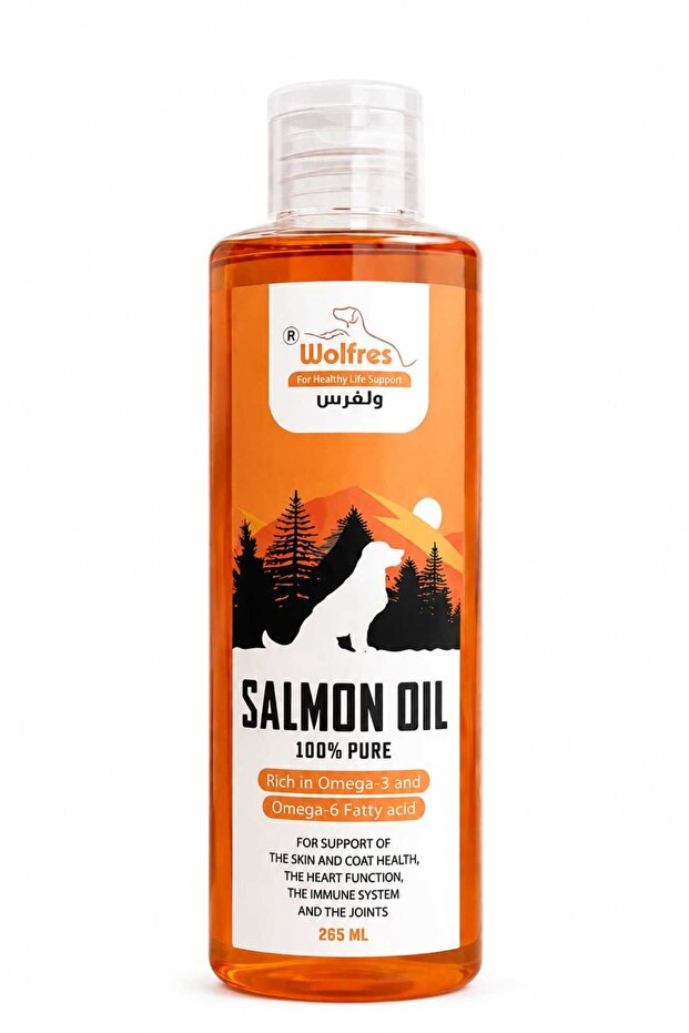 زيت السلمون للكلاب 265 مل / Salmon oil for Dog 265 ml