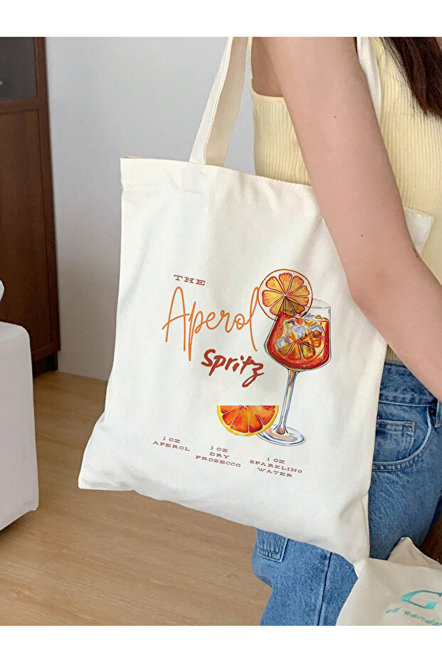 Aperol Spritz Waterproof Printed Cloth Bag, Tote Bag