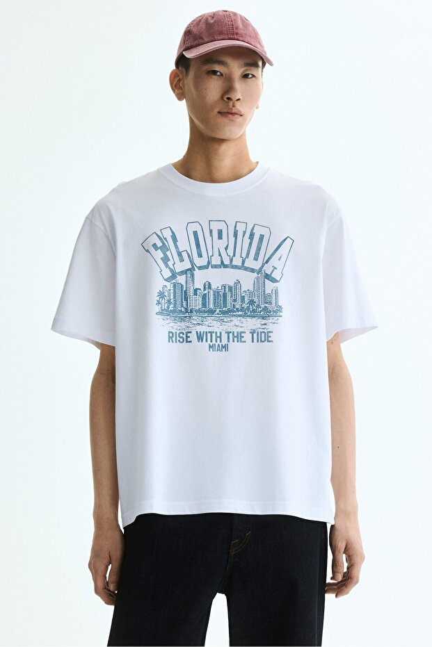 Relaxed Fit Baskılı Tişört