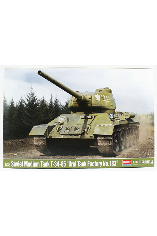 13554 1/35 دبابة سوفيتية متوسطة الحجم T-34-85 (مصنع أورال للدبابات رقم. 183) طقم نموذج دبابة بلاستيكية