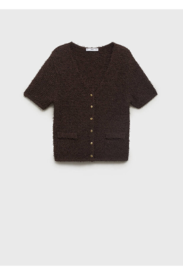 Kurzärmelige Bouclé-Jacke - 3