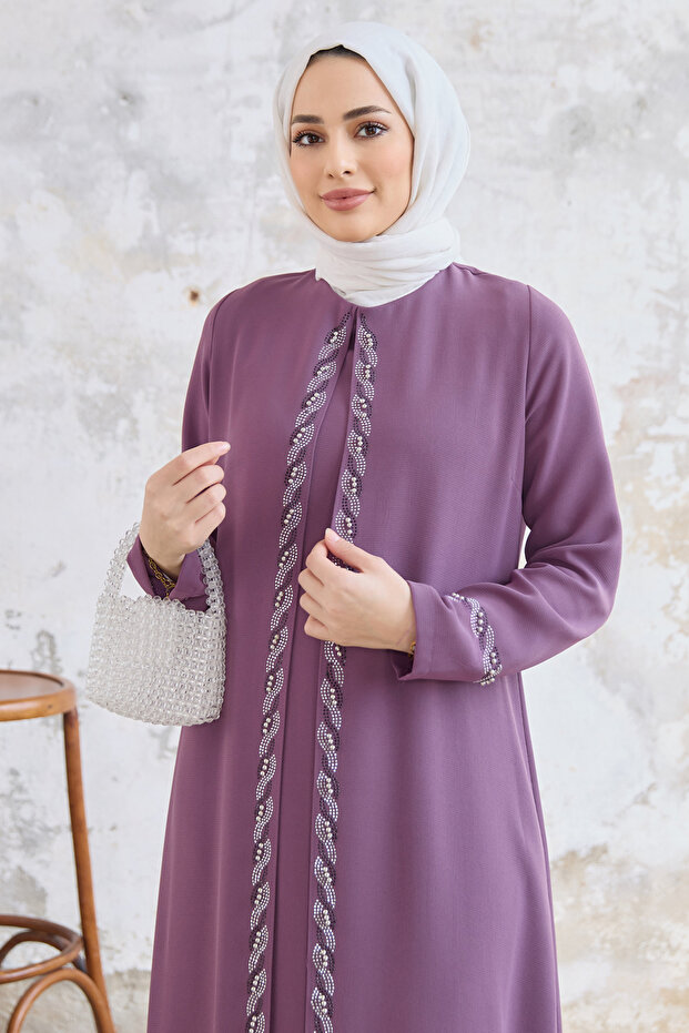 Rochie de Seara Marime Plus Lara - Liliac - 3