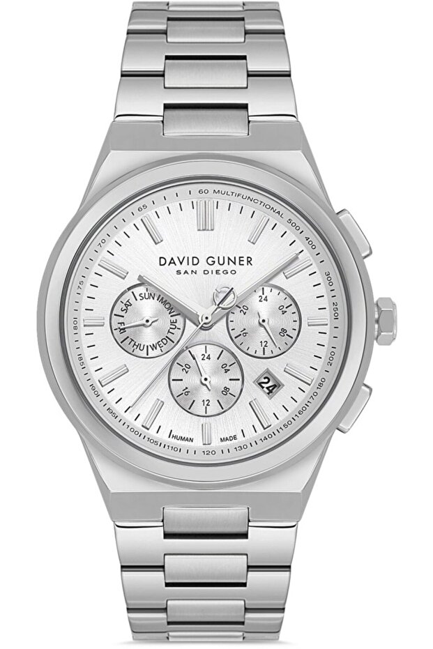 Dg-9079Ga-A1A Functions Active Calendar 3 Atm Water Resistant Metallic Color Men's Wristwatch - 1